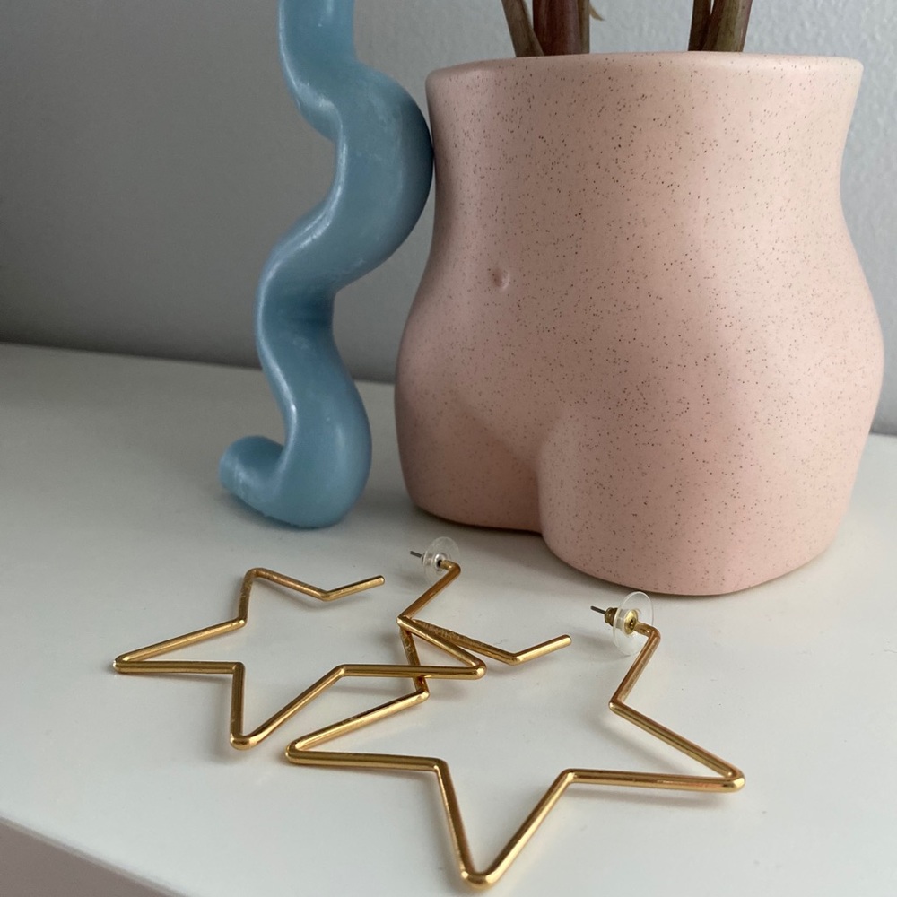 Kate Spade Star Hoops!